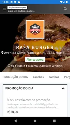 Rafa Burger Hortolândia android App screenshot 4